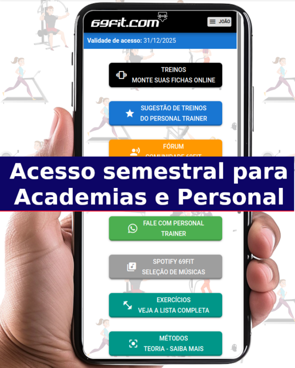 6 meses de acesso - Licenças avulsas de alunos para personal trainer ou academia (qtd mínima 2)